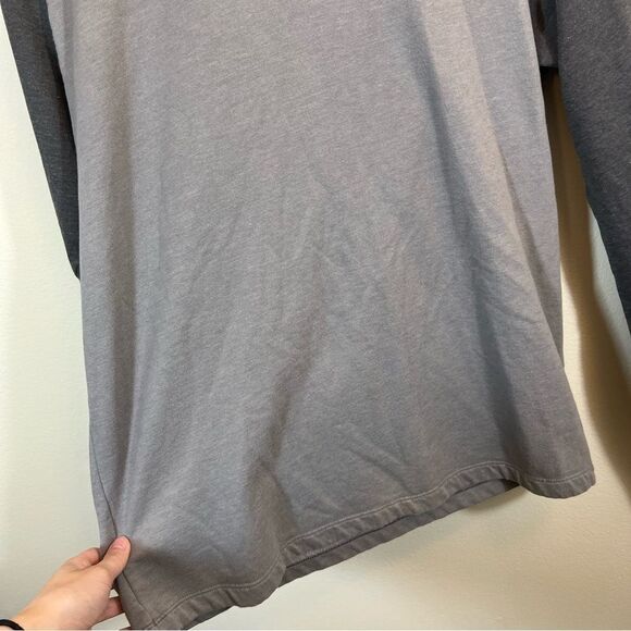 Patagonia Men’s Gray Logo Organic Cotton Crewneck Sweatshirt Medium - Picture 7 of 14